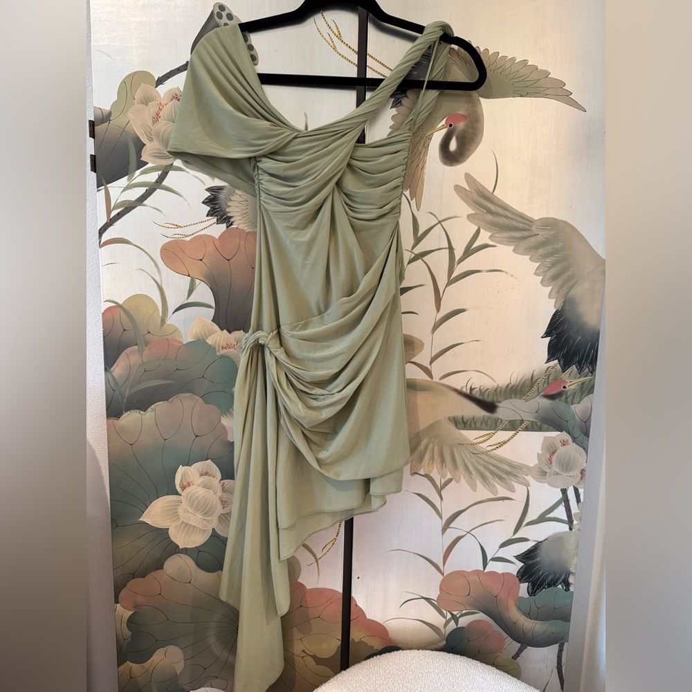 Ronny  Kobo Women's Izel Jersey Dress, Green, Small, Like New